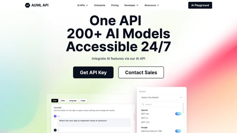 Access 200+ AI Models with a Single AI API | AIMLAPI.com