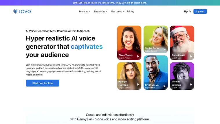 LOVO: Transform Your Content with Advanced AI Voice Generation