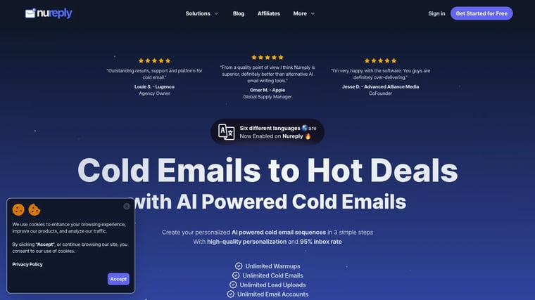 Nureply - AI Powered Cold Email Software