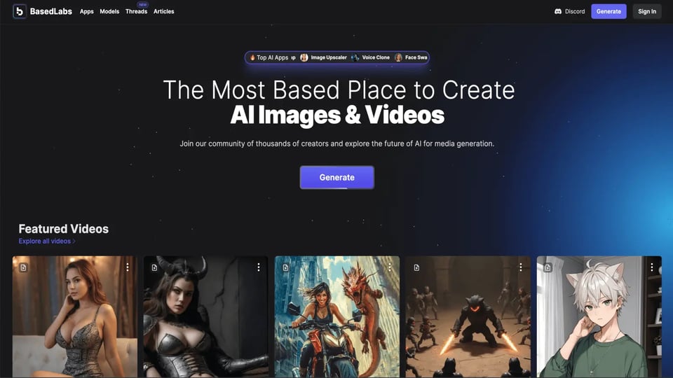 BasedLabs.ai | Based AI Image & Video Creator