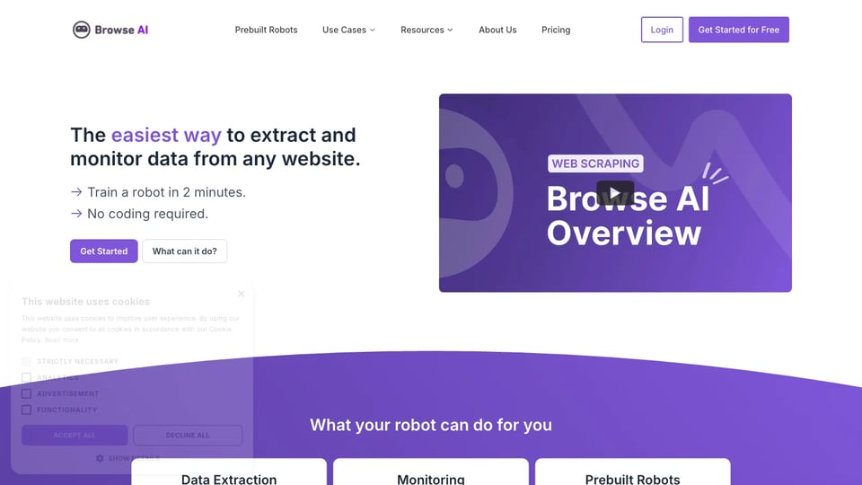 Browse.ai: Effortless Data Extraction and Monitoring