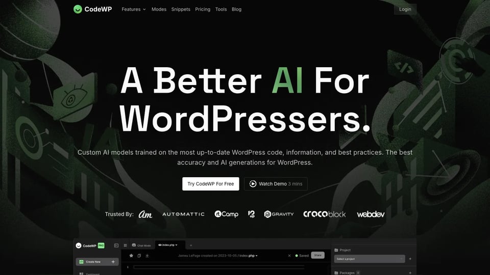 CodeWP - AI For WordPress Creators