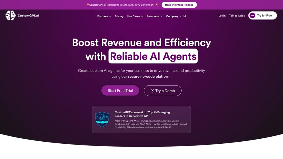 CustomGPT.ai | Custom GPT With ALL Your Business Content