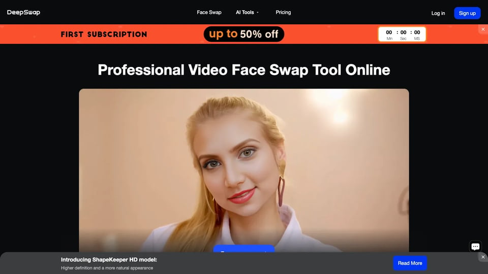 DeepSwap: Professional AI Face Swapping Made Easy