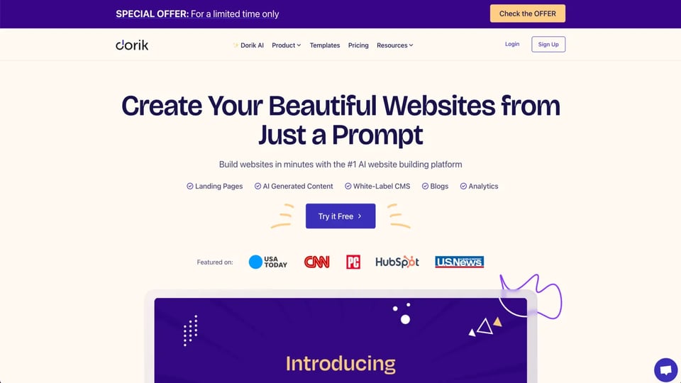 Dorik: Build Stunning Websites Effortlessly with AI