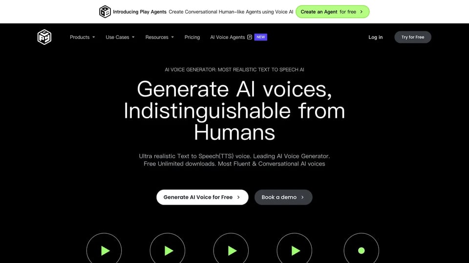 AI Voice Generator: Realistic Text to Speech and AI Voiceover | PlayHT