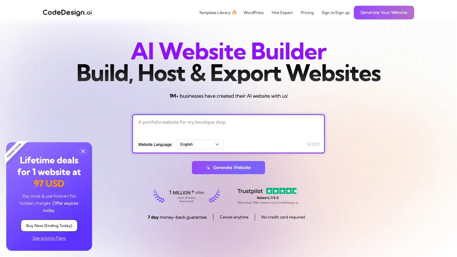 CodeDesign.ai | AI Website Builder