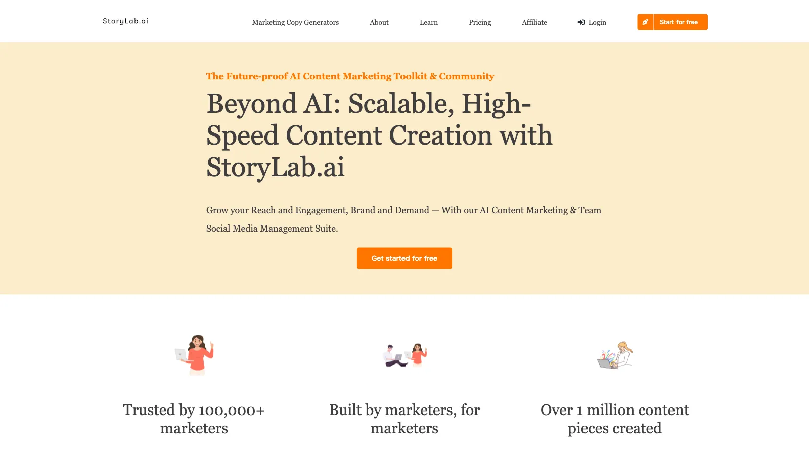 The Modern Marketers AI Content Creation Toolkit - StoryLab.ai