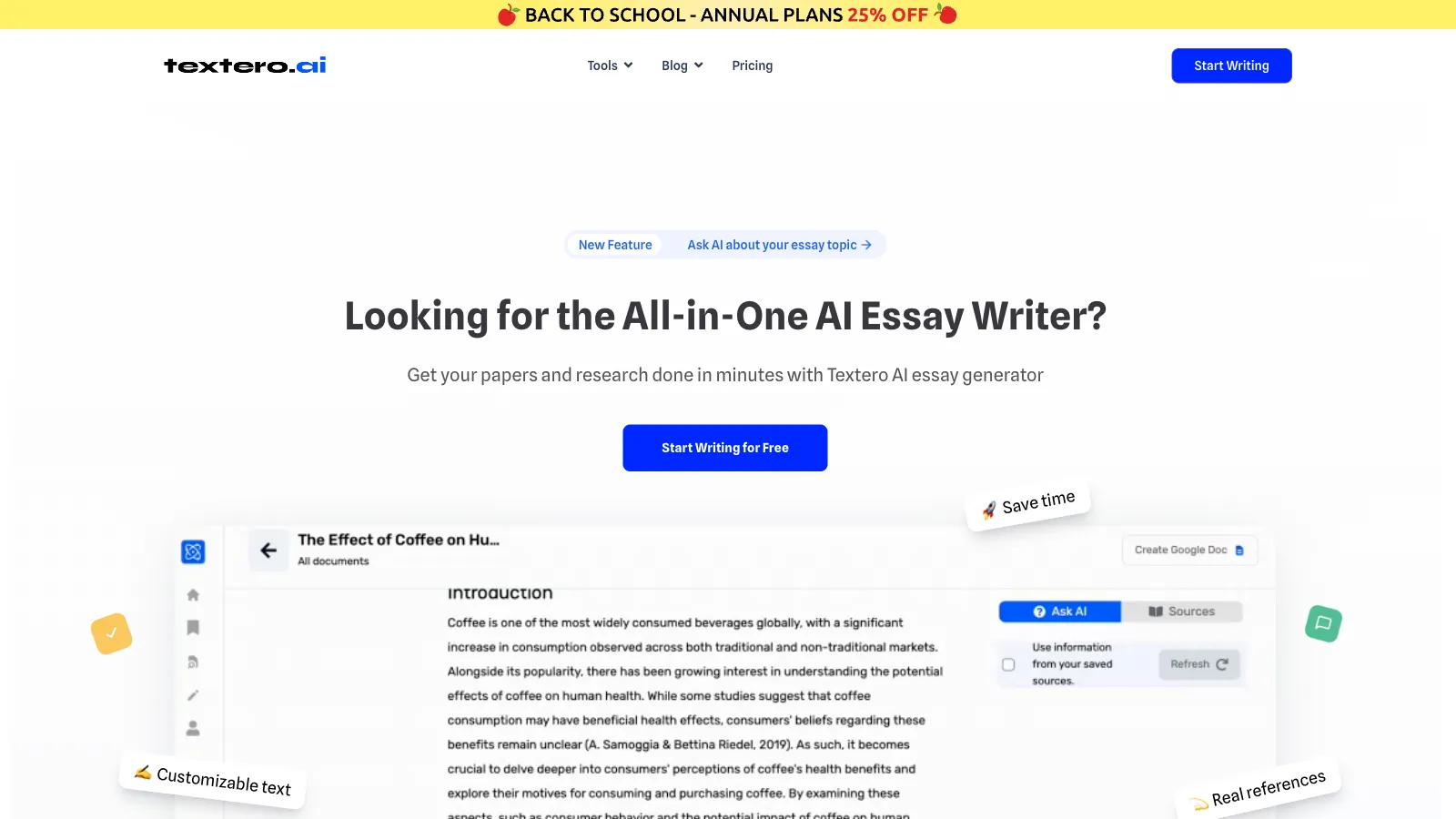 Textero AI Essay Writer