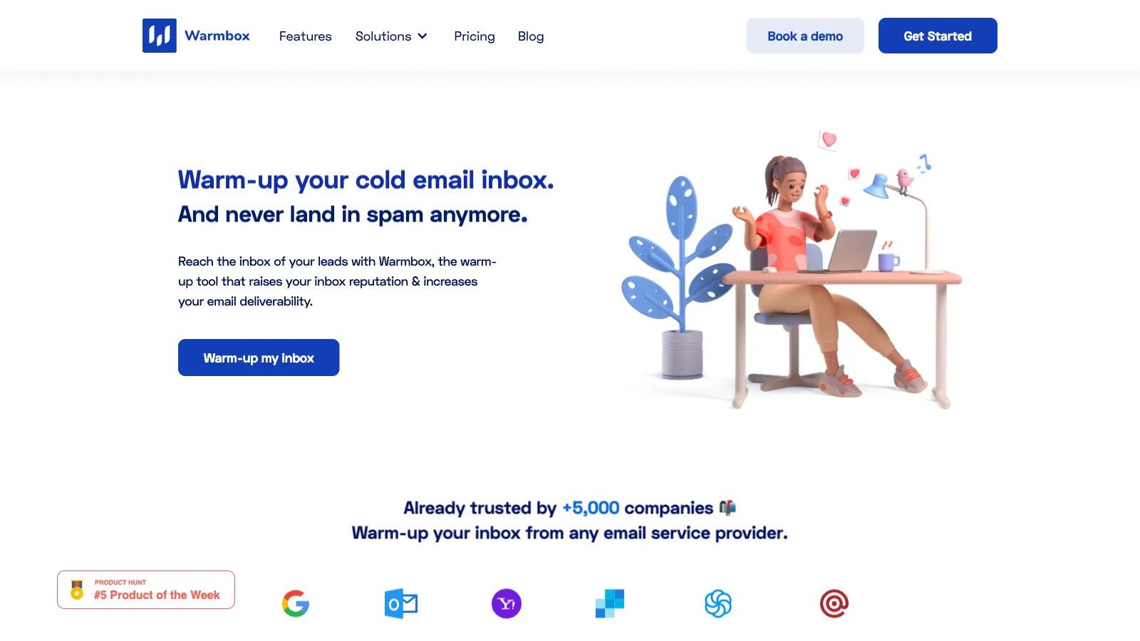 Warm-up your cold email inbox | Discover Warmbox.ai