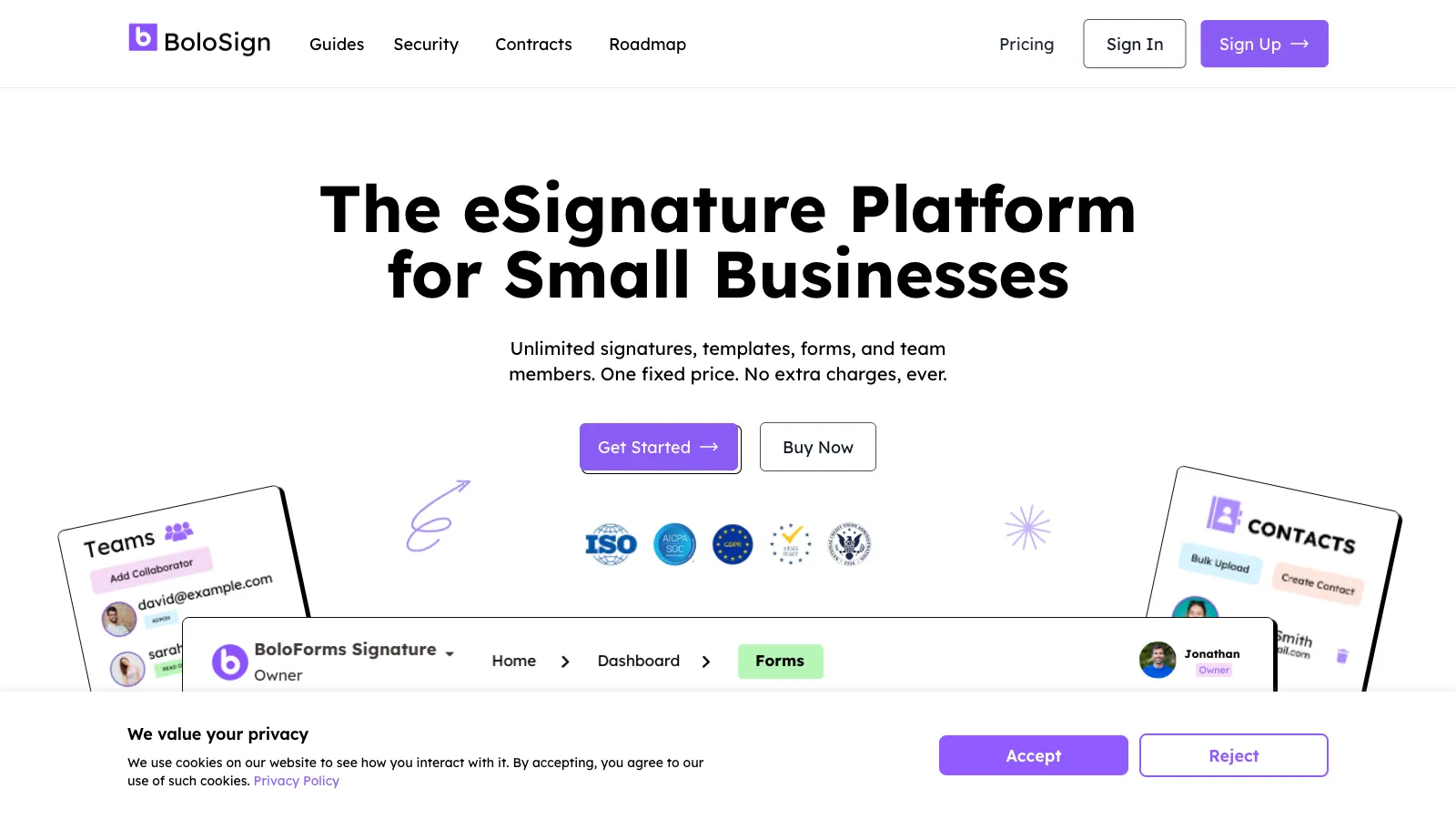 BoloSign - The eSignature Platform for Small Businesses